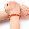 Natural Carnelian Beaded Stretch Bracelets B072-4-4