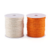 Craftdady 2Rolls 2 Colors Earthy Colored Jute Cord OCOR-CD0001-06-10