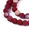 Frosted Opaque Glass Beads Strands LS-GLAA-T032-P6mm-MBB05-3