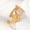 304 Stainless Steel Cuff Open Rings for Women GG-CBAE295-01G-08-2