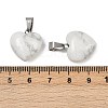 Natural Howlite Pendants G-I311-A31-3