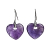 Natural Amethyst Dangle Earrings EJEW-C119-03P-06-2