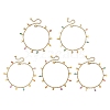 Dyed Natural Freshwater Shell Anklets AJEW-AN00850-3