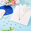 7Pcs 7 Colors Brass with Cubic Zirconia Charms KK-TA0008-37-7