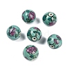 Famille Rose Porcelain Beads PORC-D023-01A-1