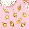 12Pcs 6 Styles Alloy Pendants FIND-SC0017-32-5