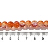 Crackle Glass Beads Strands X1-CCG-C002-8mm-05-4