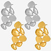 304 Stainless Steel Irregular Leaf Stud Earrings XR2533-2-2