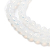 Faceted Clear Glass Rondelle Bead Strands X-GLAA-F001-3x2mm-23-3