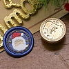 Christmas Series Wax Seal Brass Stamp Head AJEW-M037-01G-17-1