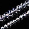 Electroplate Transparent Glass Beads Strands LS-GLAA-T032-T6mm-AB13-4