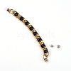 Aluminum Link Chains with Acrylic Beads FIND-WH0076-93-1