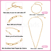 20Pcs 2 Styles 304 Stainless Steel Cable Chain Bracelets & Necklaces Sets for Women SJEW-BM0001-04-2