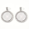 Alloy Pendant Cabochon Settings LS-PALLOY-S107-005P-RS-1