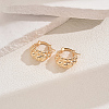 Elegant Geometric Round Hoop Earrings EM8597-4-1