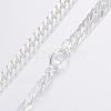 304 Stainless Steel Curb Chain Necklace NJEW-H453-05S-2