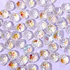 50Pcs Strawberry Transparent Glass Charms PW-WGCC72C-14-1