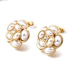 304 Stainless Steel Stud Earrings for Women EJEW-A164-03G-2
