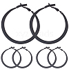 3 Pairs Spray Painted Alloy Hoop Earrings EJEW-SP0001-21A-7