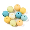 Rubberized Style Imitated Silicone Acrylic Beads MACR-T048-01C-10-1