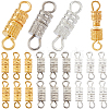 90Pcs 3 Colors Alloy Screw Clasps FIND-SC0012-06-1