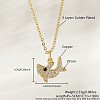 Ocean Summer Brass Pave Clear Cubic Zirconia Pendant Necklaces FS-WG8D1A7-26-1