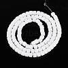 Opaque Solid Color Glass Beads Strands GLAA-N065-4x4mm-C01-2