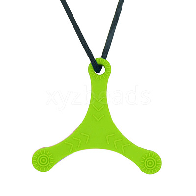Dart Shape Food Grade Eco-Friendly Silicone Pendants PW-WGD6024-05-1
