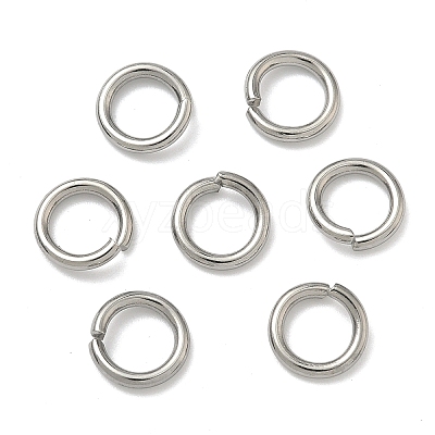 Tarnish Resistant 304 Stainless Steel Open Jump Rings X-STAS-E067-11-9mm-1