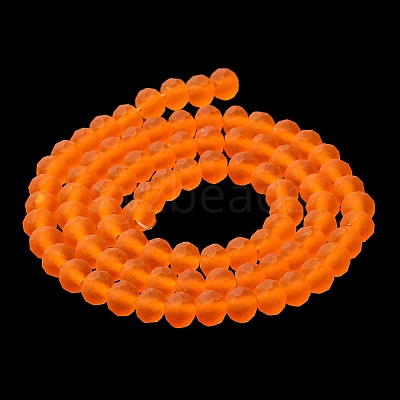 Transparent Glass Beads Strands EGLA-A034-T8mm-MD25-1