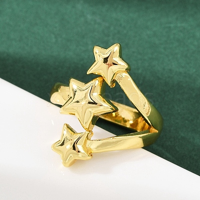 Brass Cuff Rings RJEW-C139-15A-G-1