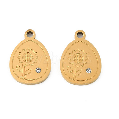 304 Stainless Steel Pendants STAS-D215-05G-1