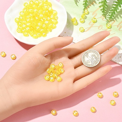 150Pcs Transparent Acrylic Beads TACR-YW0002-32A-1