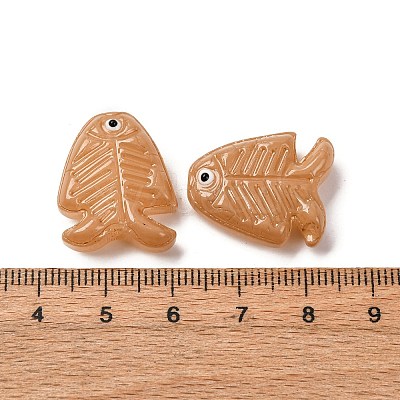 Transparent Glass Enamel Beads LAMP-U004-06-06-1