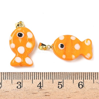 Handmade Lampwork Pendants LAMP-G168-04H-1
