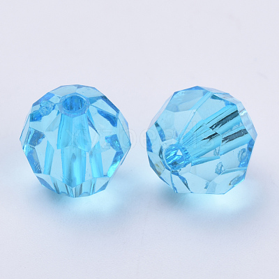 Transparent Acrylic Beads TACR-Q257-6mm-V40-1