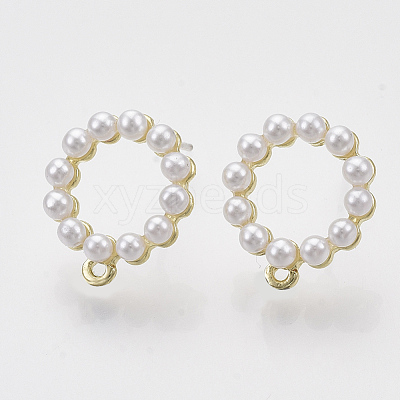 Alloy Stud Earring Findings PALLOY-N0149-09-1