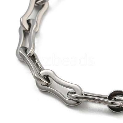 Non-Tarnish 304 Stainless Steel Cable Chains Bracelets for Men & Women BJEW-D042-17P-1