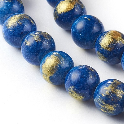 Natural Mashan Jade Beads Strands X-G-F670-A19-8mm-1