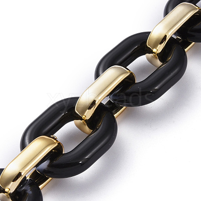 Handmade Acrylic Cable Chains AJEW-JB00658-1