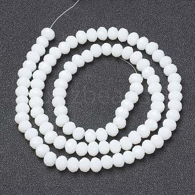 Opaque Solid Color Glass Beads Strands X1-EGLA-A034-P4mm-D01-1