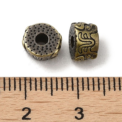 Tibetan Style Rack Plating Brass Beads KK-Q805-46AB-1