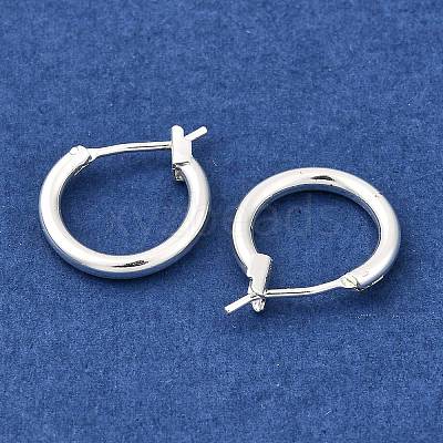 Brass Hoop Earrings KK-ZX025-53S-1