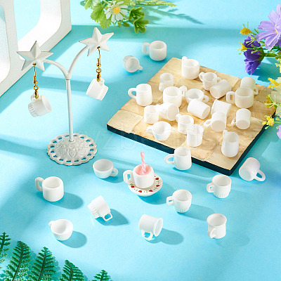 35Pcs 7 Styles Resin Cup Miniature Ornaments DOLL-TA0001-02-1