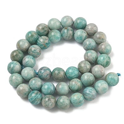 Natural Amazonite Beads Strands G-K068-03-10mm-01-1