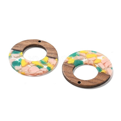 Resin and Walnut Pendants FIND-R051-13G-1