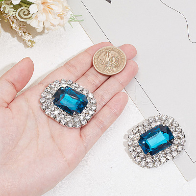 Alloy Rhinestone Shoe Decorations FIND-WH0126-417D-1