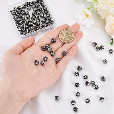 100Pcs Pave Disco Ball Beads FIND-PH0022-10-1