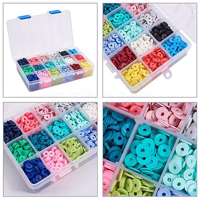 Handmade Polymer Clay Beads CLAY-PH0001-10-1