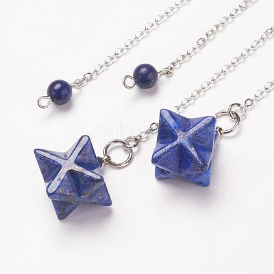 Chakra Natural Lapis Lazuli Dowsing Pendulums G-F516-01E-1